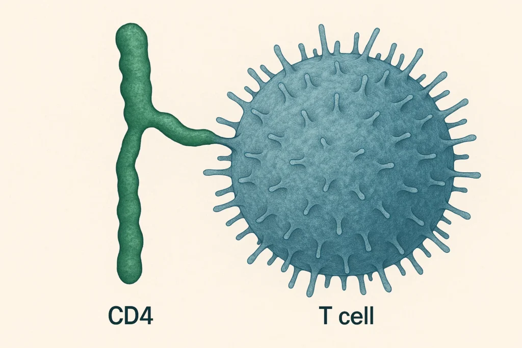 Imagem fictícia gerada por AI para representar o que é CD4